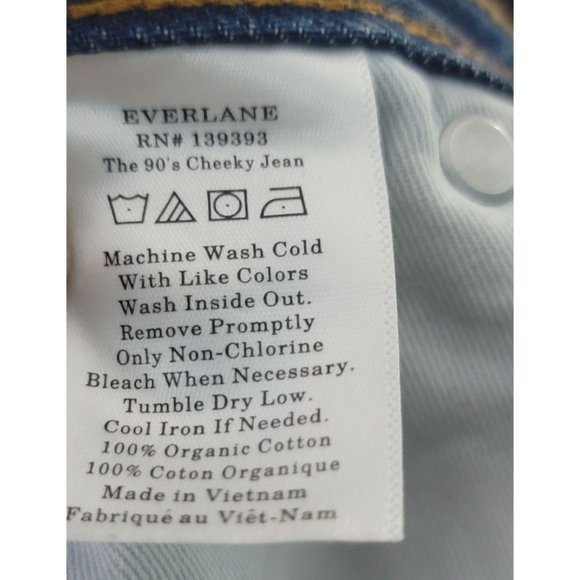 Men's Everlane 4 Button Button fly Denim Blue Jeans Size 30x26 - Picture 8 of 8